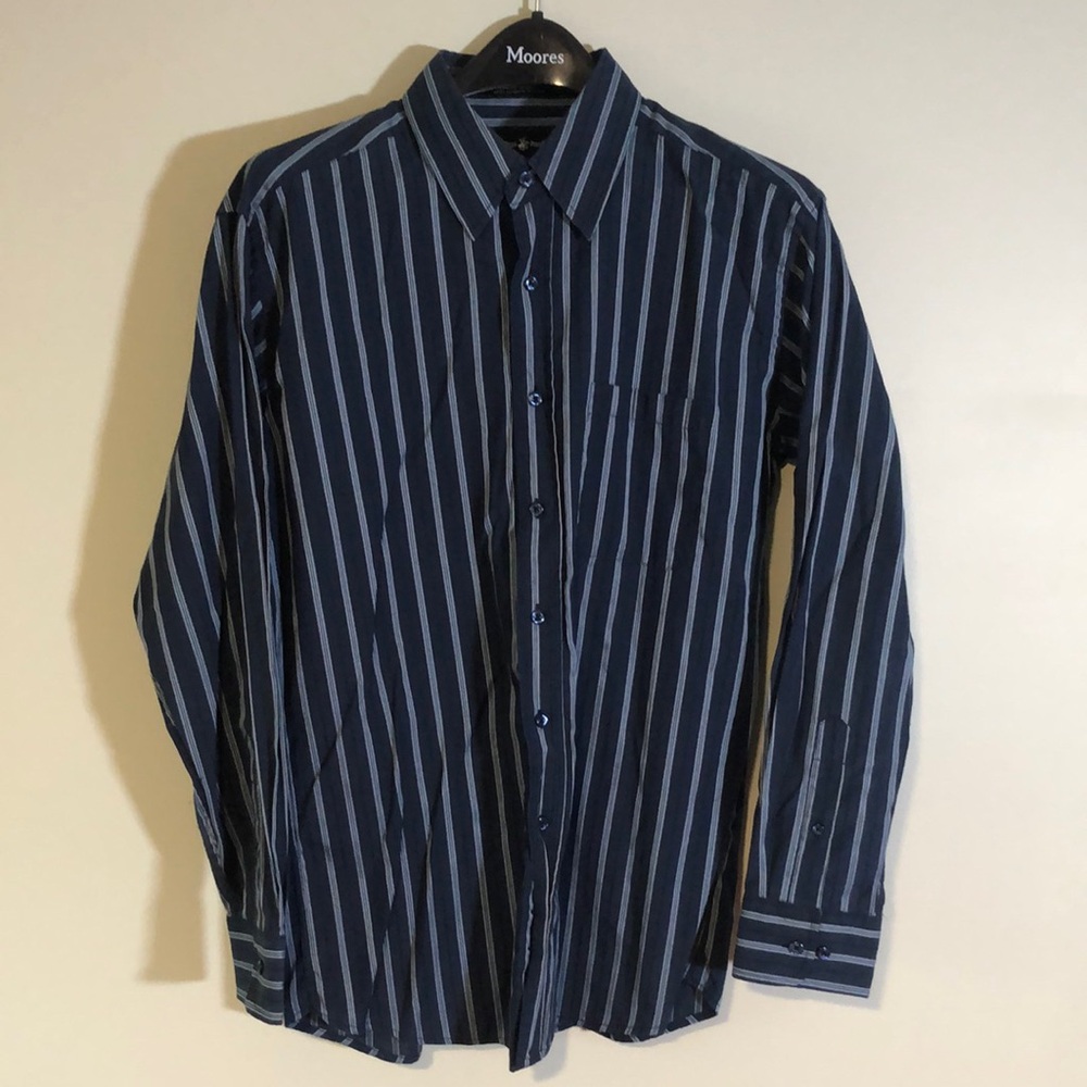 Beverly Hills Polo Club Dress Shirt Size Large